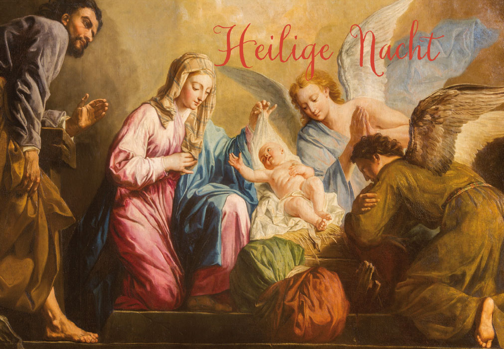 Weihnachten - Josef, Maria, Engel, Christkind