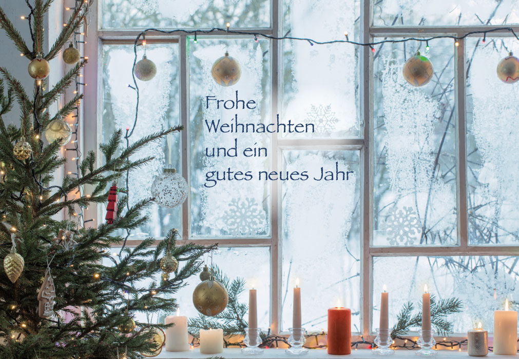 Weihnachten - Christbaum und Kerzen