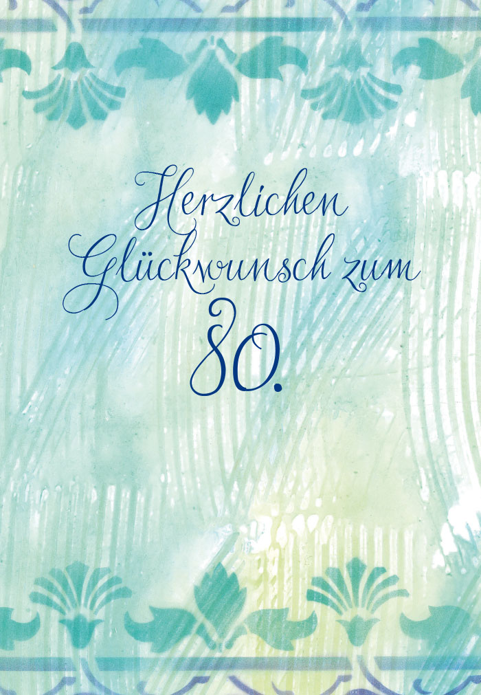 Geburtstag - Zahlen, 80., Illustration,